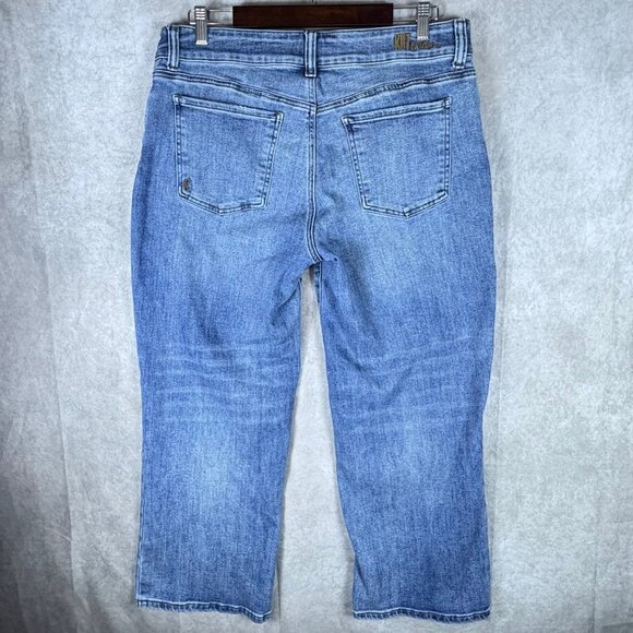 KUT from the Kloth Lucy High Rise Wide Leg Jeans Women’s 14 Blue Denim - Picture 3 of 12